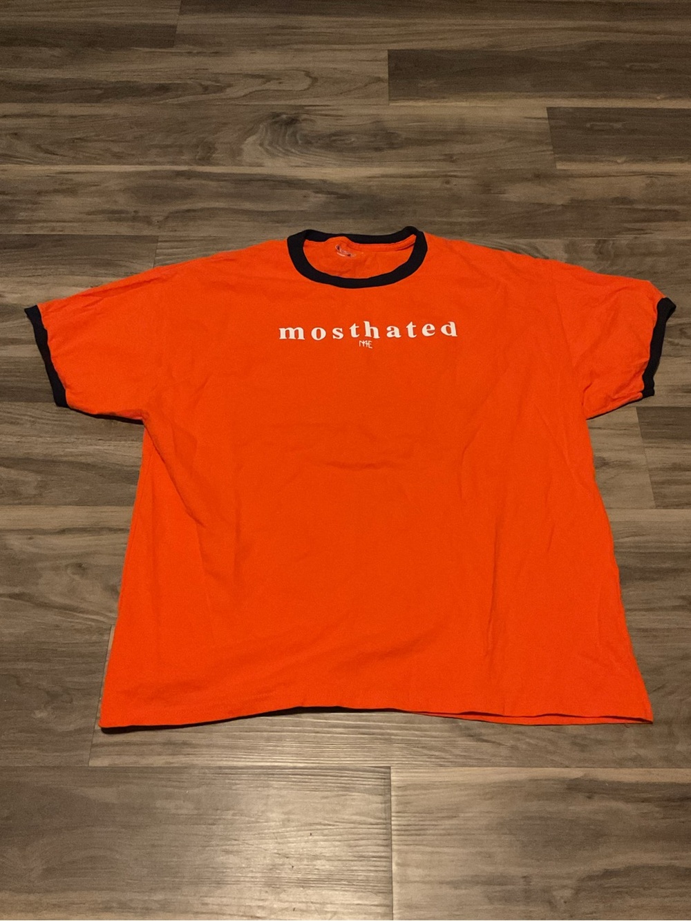 Champion Orange Ringer Tee with Black Trim